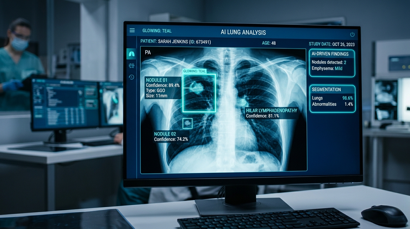 AI phân tích X-Quang Phổi